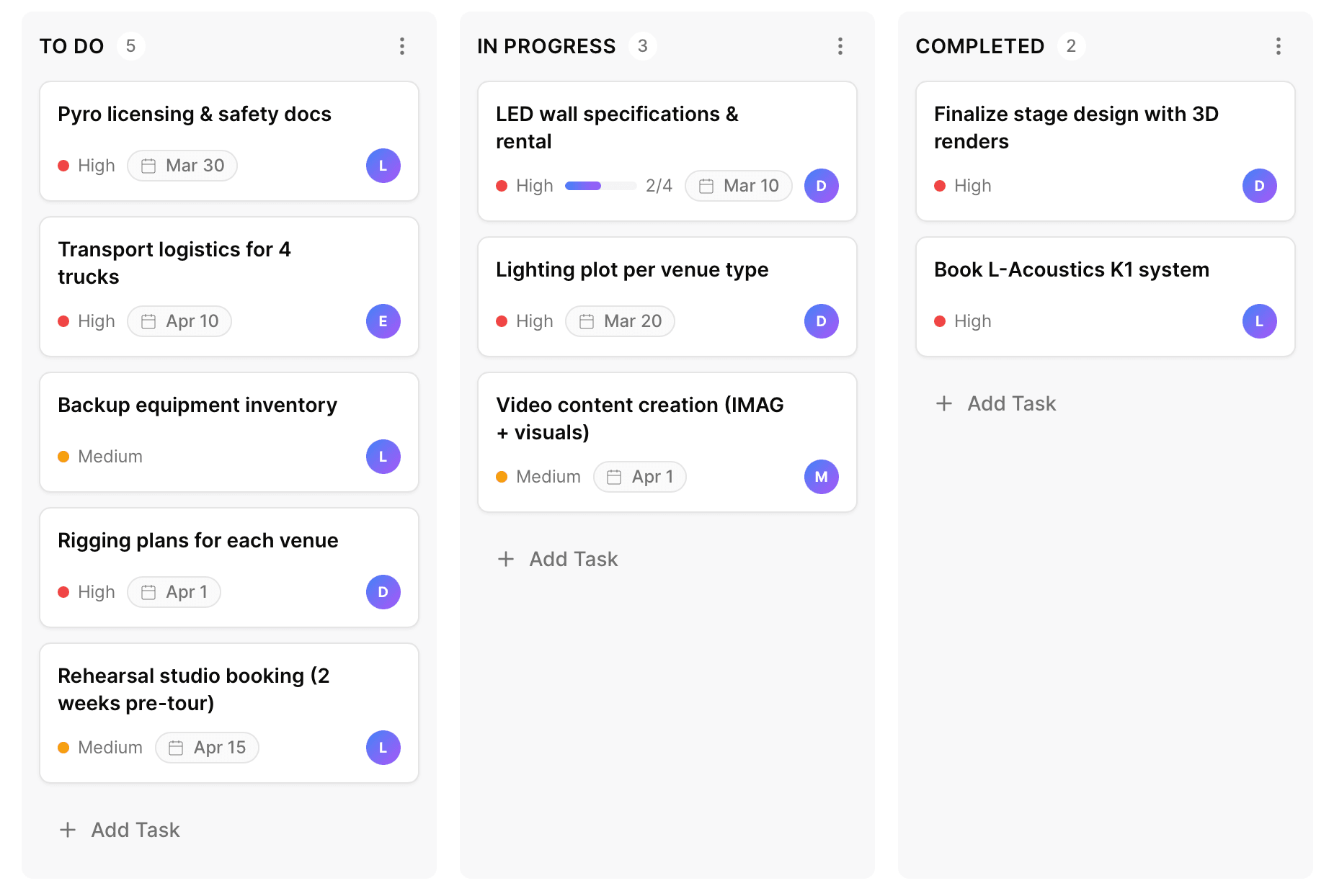 Kanban Project Boards