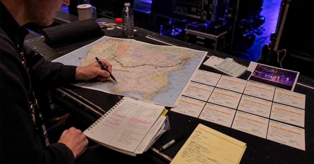 Concert Tour Itinerary Template: Build a Road-Ready Plan